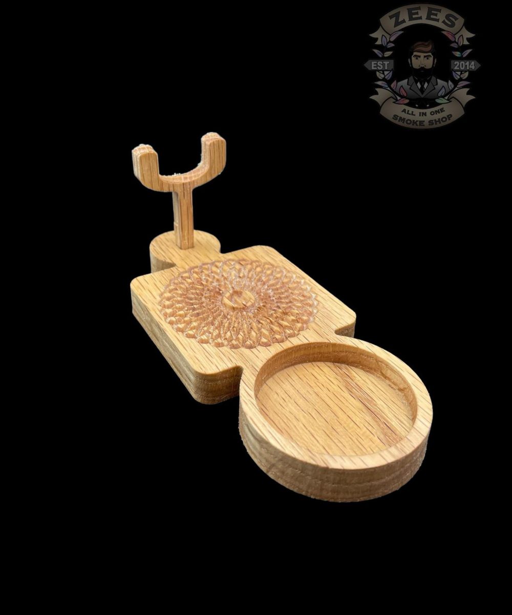 CARVED POURS: WOODEN PUFFCO PROXY STABILIZING BASE