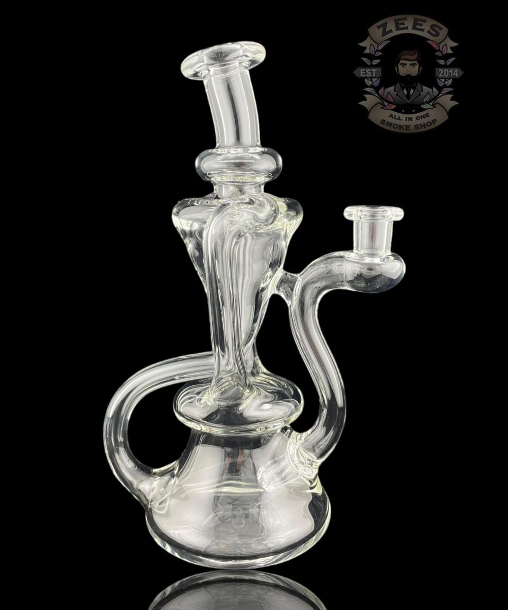 Alternative view of MATT D GLASS: CLEAR DUAL UPTAKE FLOATER RECYCLER #4