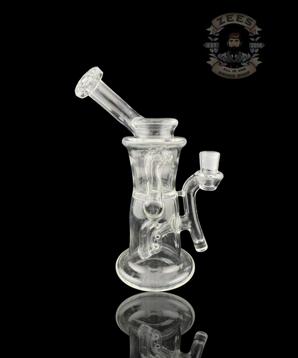 DJINN GLASS: CLEAR FACETED GILL RECYCLER