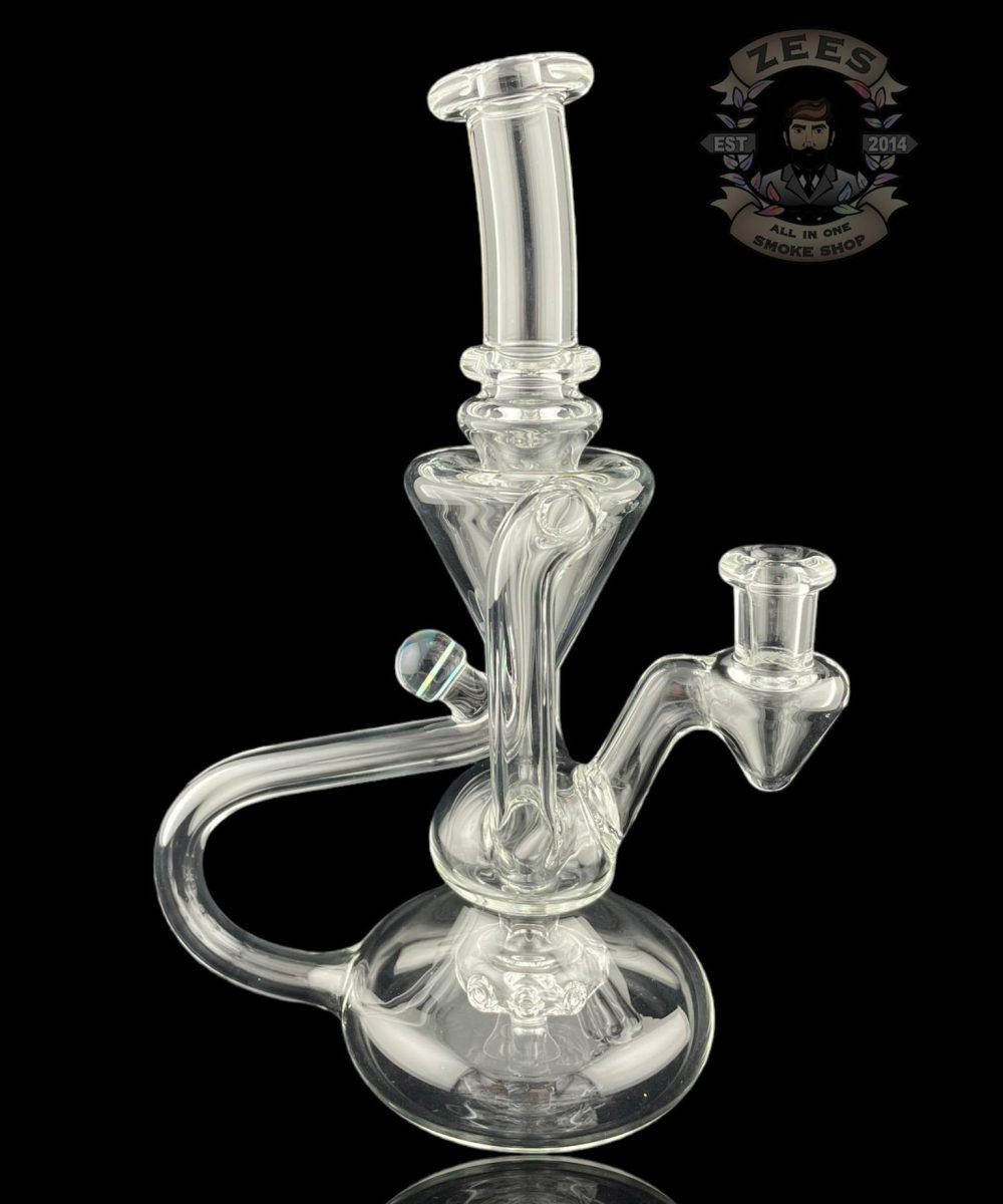 Alternative view of BOOGIE GLASS: CLEAR DUAL UPTAKE FLOATER RECYCLER #2