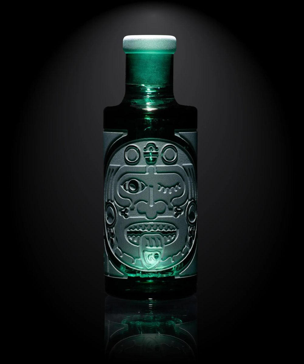 MILKY WAY GLASS: TEAL 90 DEGREE WET ASH CATCHER