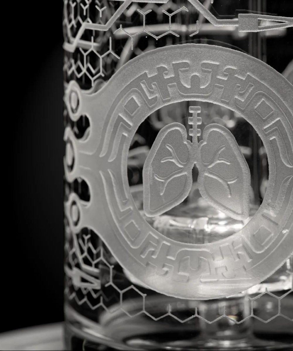 Alternative view of MILKY WAY GLASS: 9" HYBRID ENGINE RIG (MK-1317)