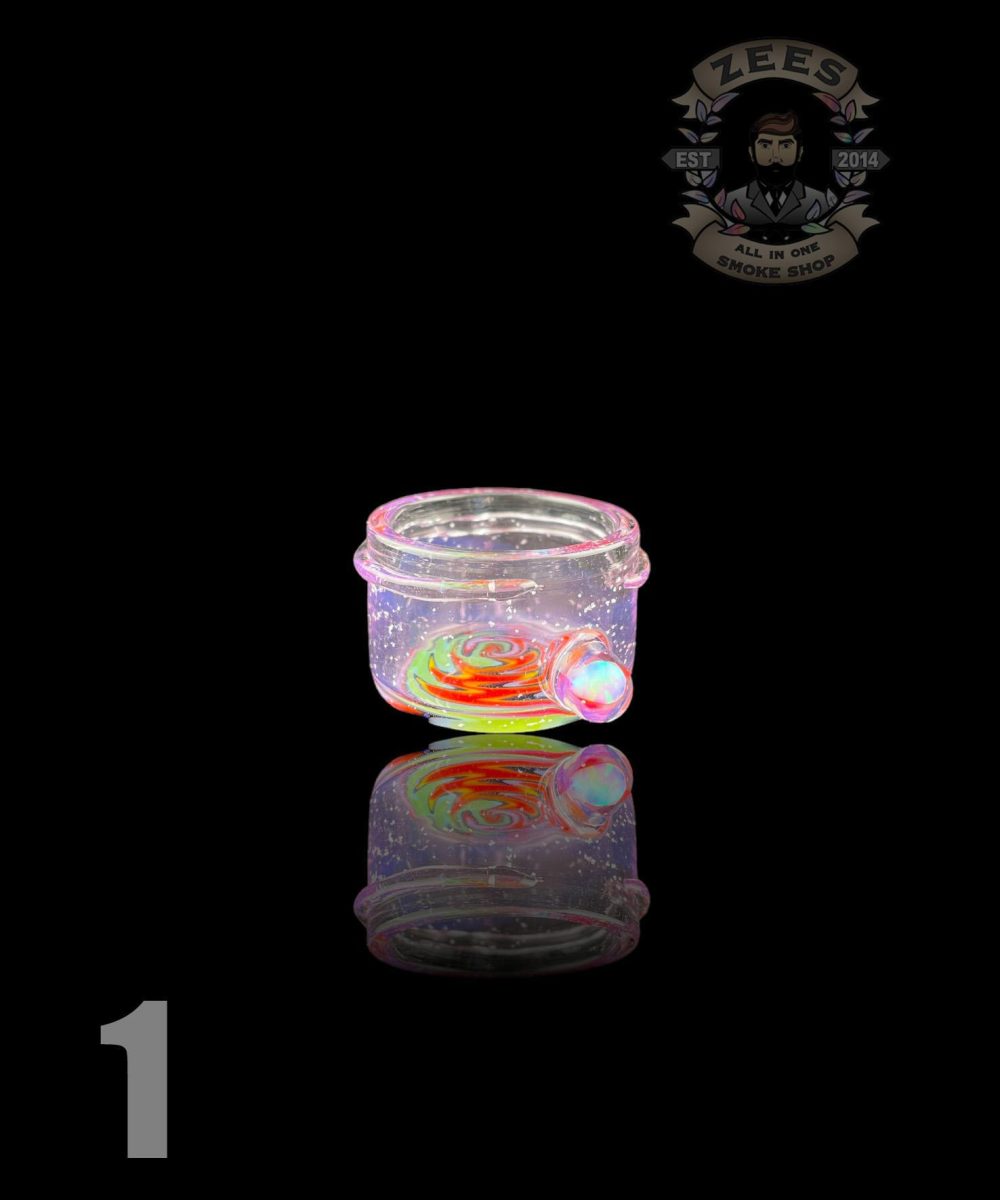 Alternative view of ORGANIK GLASS: FULLY WORKED CONCENTRATE CONTAINER