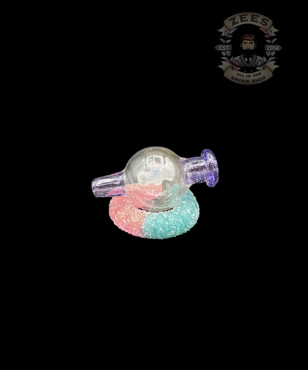 EMPERIAL GLASS: SOUR WORM CARB CAP STAND