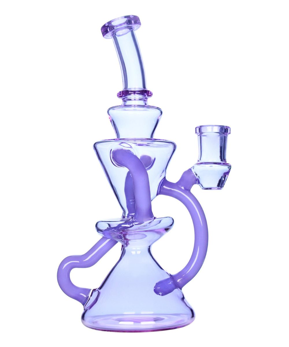 IRIDESCENT GLASS: 5" DUAL RECYCLER FULL COLOR