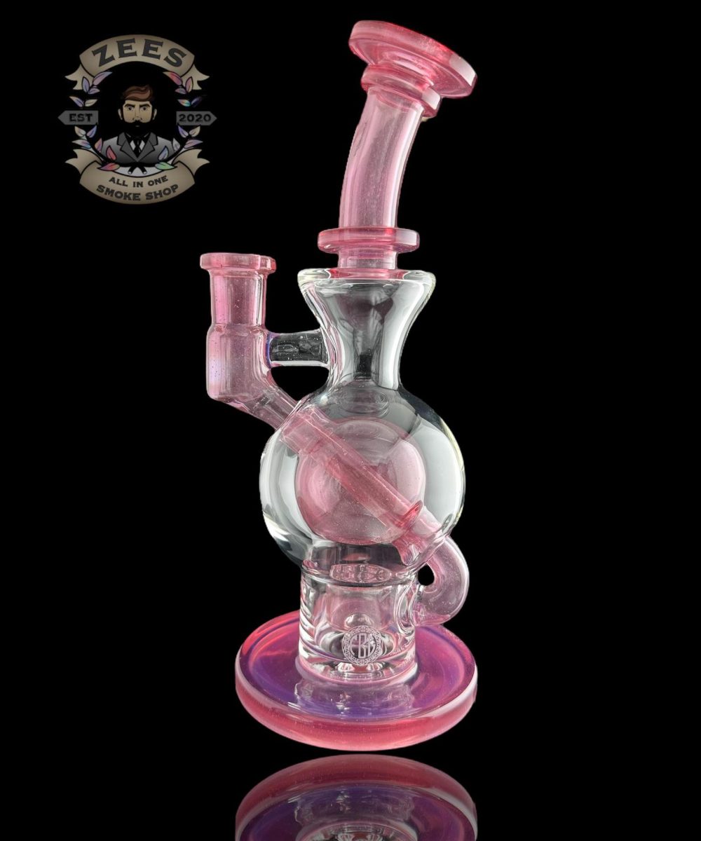 FATBOY GLASS: COLOR BALL RIG ROSALINE X ICY WHITE SATIN
