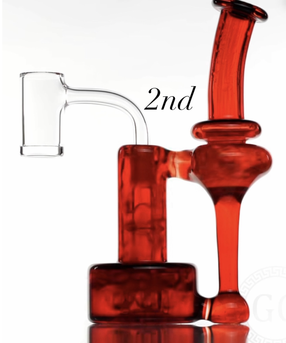 GREEK GLASS: GG RBR 10MM DD FULL AMERICAN COLOR *SECONDS QUALITY*