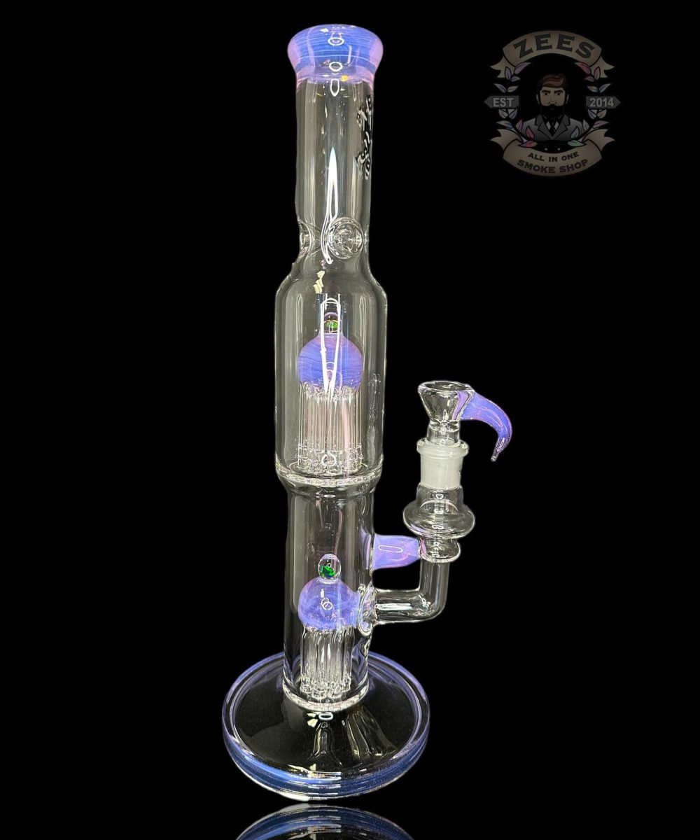 TEXAS TUBES: 15" PURPLE SLYME TWIN OPAL 8-ARM TUBE