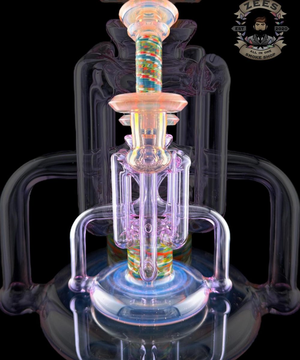 ASIAN KEVIN GLASS 4:2 WORKED UPTAKE RECYCLER #1 GEMINI/LUCID/PINK SLYME/LINEWORK
