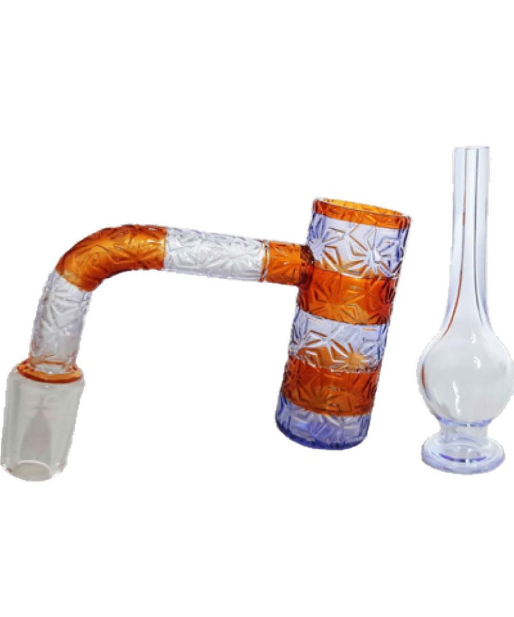 CHEECH GLASS: DUAL COLOR CARVED QUARTZ BANGER BOX SET