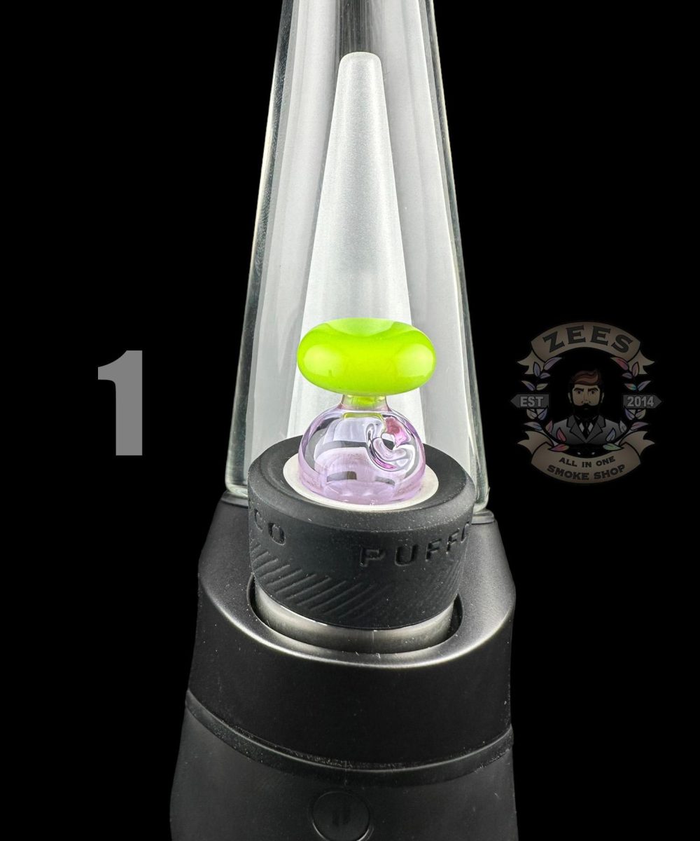 Alternative view of CHEVELLE GLASS: DUAL COLOR PUFFCO PEAK BUBBLE CAP (1-22)
