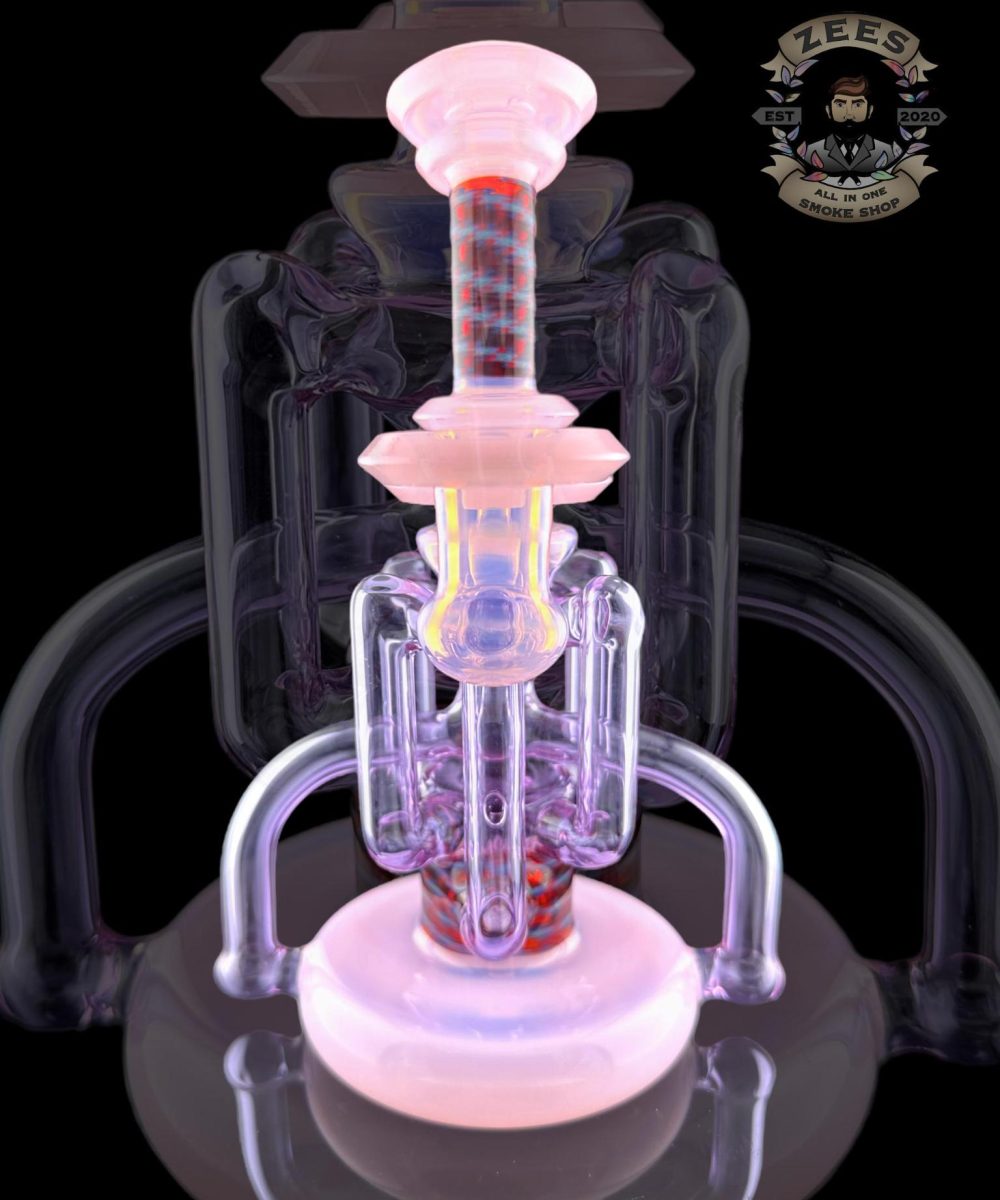 ASIAN KEVIN GLASS 4:2 WORKED UPTAKE RECYCLER #2 PINK SLYME/GEMINI/LINEWORK