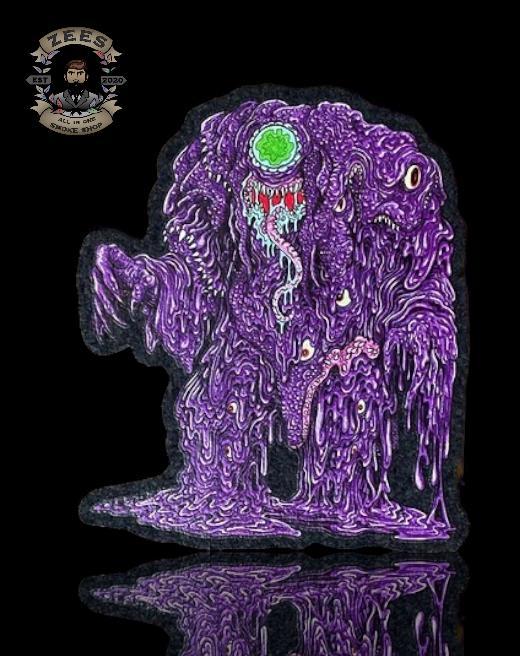 MOOD MATS X ROBISREALART X SCOOBY'S SMOKE SHOP: 12" PURPLE TAR MONSTER MOOD MAT