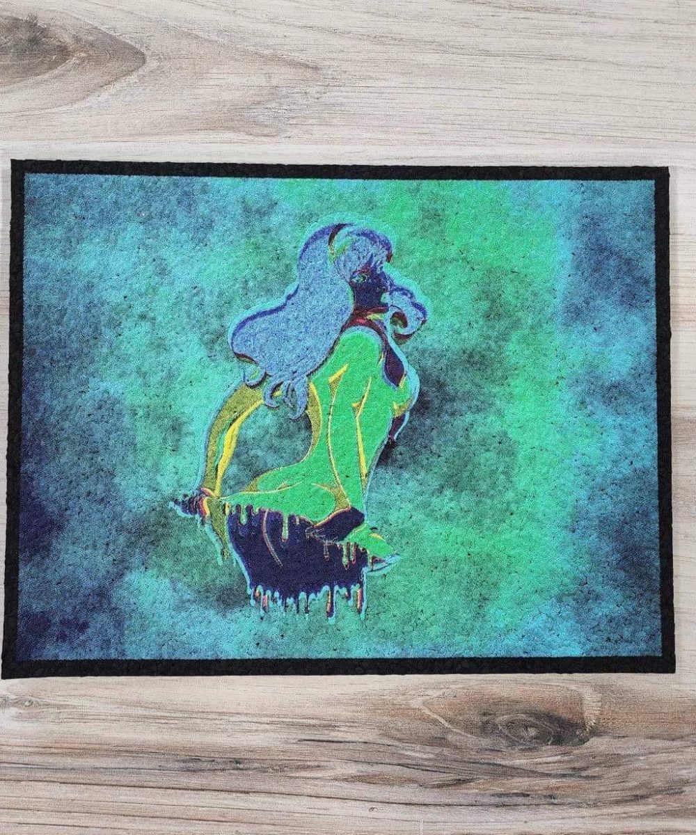 Alternative view of SCOOBY'S SMOKE SHOP: 10" GREEN TIE DYE UV DAPHNE SQUARE