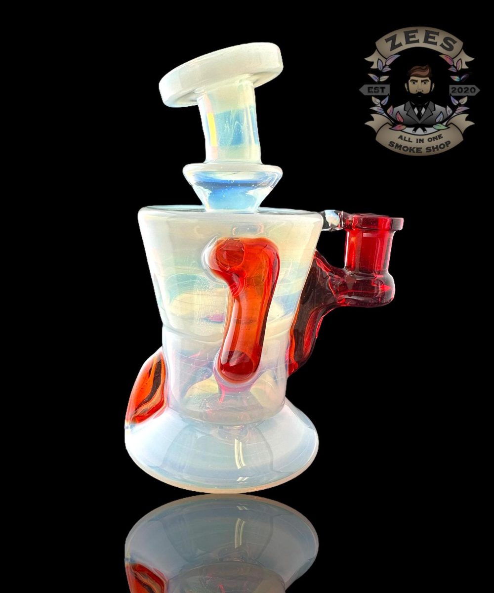 ROWDY GLASS: FULL COLOR GILLCYCLER GHOST X RED POMP
