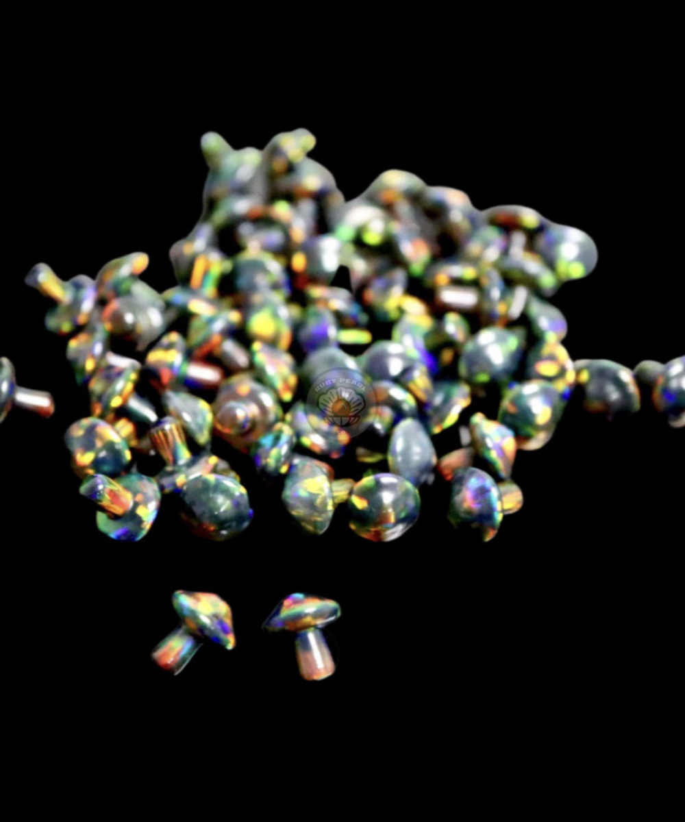 Alternative view of RUBY PEARL CO: OPAL TERP MUSHROOM 1PC