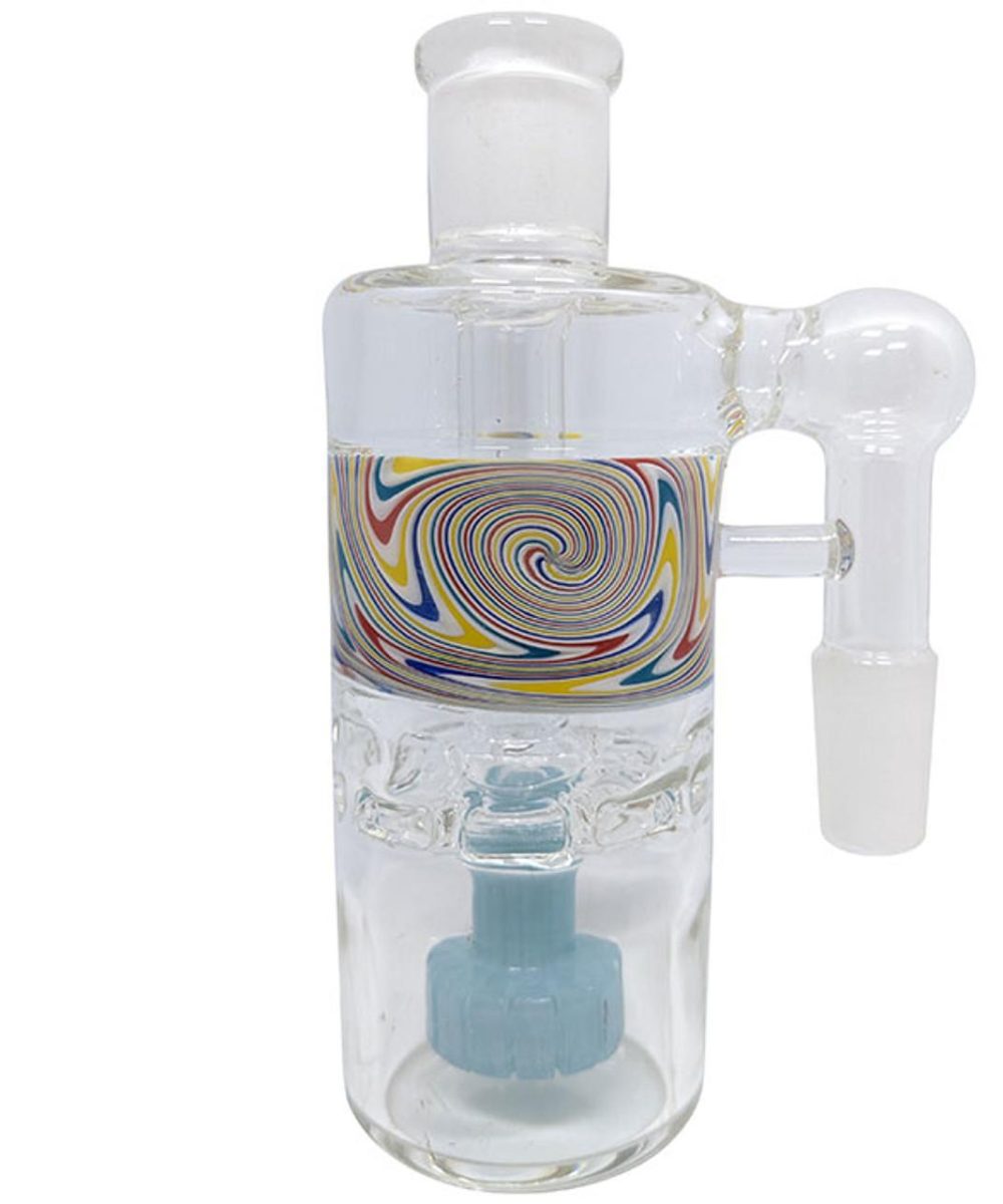 4.7" US COLOR WIG WAG DOUBLE PERC ASH CATCHER 14F/14M