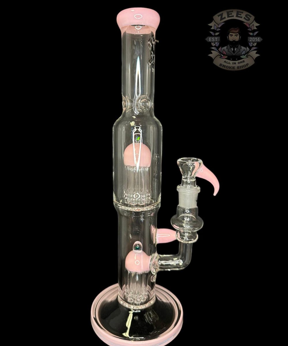 TEXAS TUBES: 15" PINK CADILLAC TWIN OPAL 8-ARM TUBE