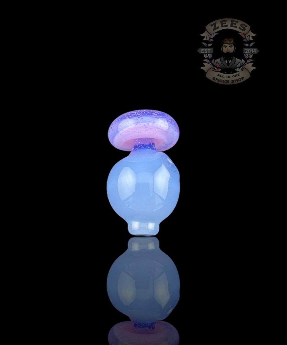 CHEVELLE GLASS: DUAL COLOR PUFFCO PEAK BUBBLE CAP (23-44)