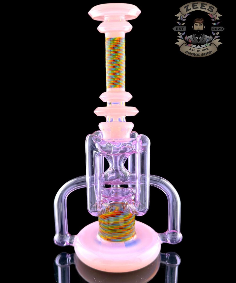 Alternative view of ASIAN KEVIN GLASS 4:2 WORKED UPTAKE RECYCLER #5 GEMINI/PINK SLYME/LINEWORK