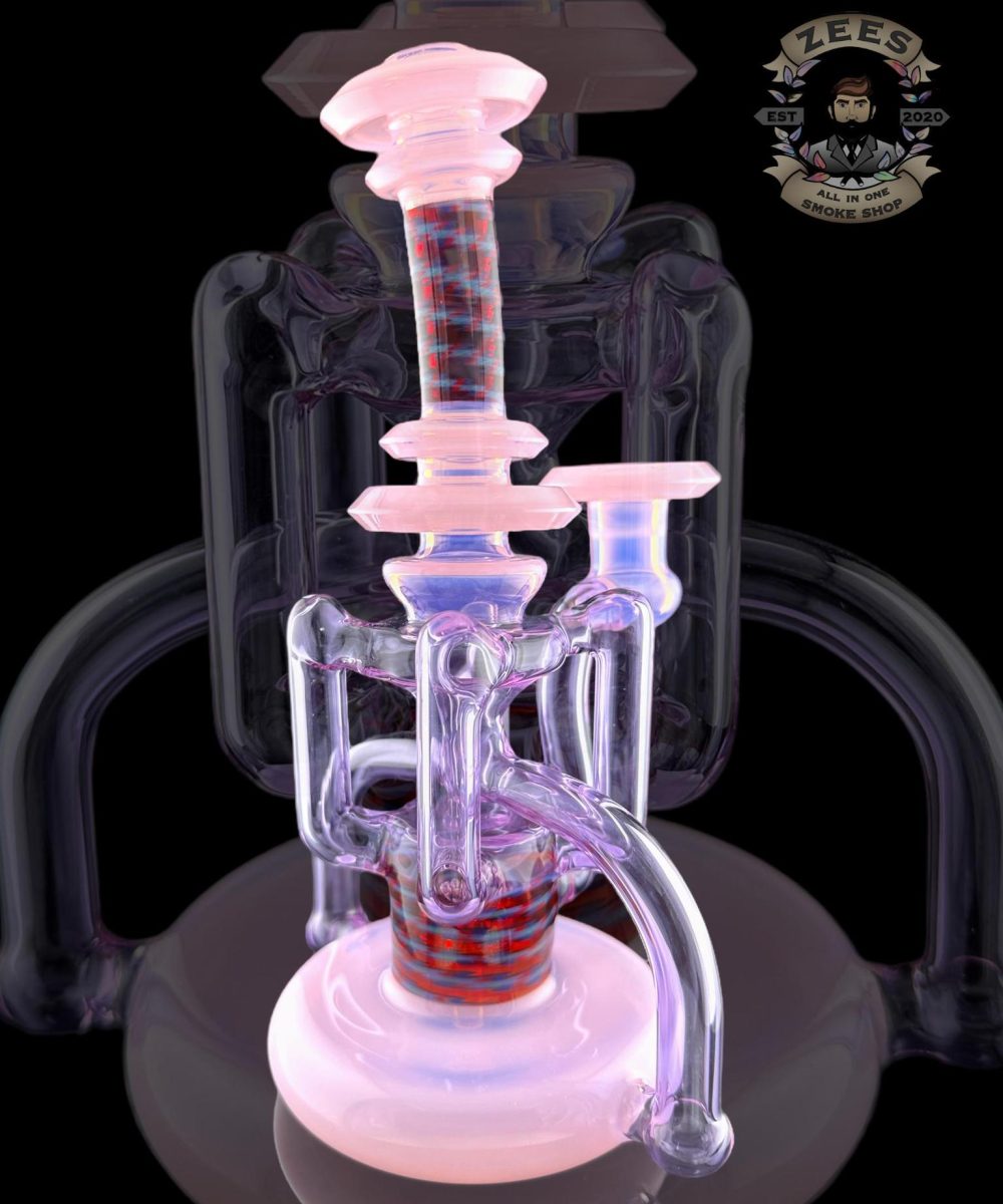 Alternative view of ASIAN KEVIN GLASS 4:2 WORKED UPTAKE RECYCLER #2 PINK SLYME/GEMINI/LINEWORK