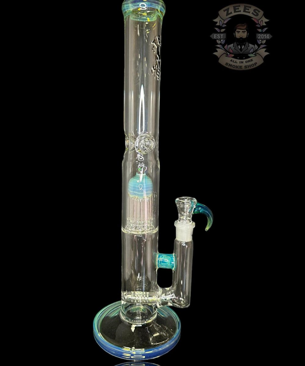 TEXAS TUBES: 18" TITAN ENCASED OPAL 9-ARM STEMLINE STRAIGHT TUBE