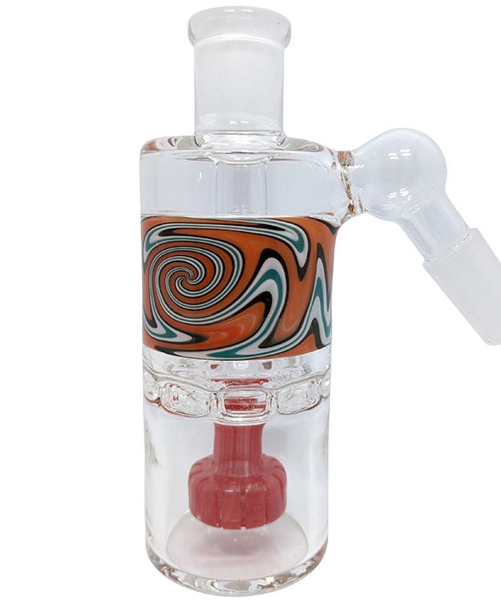 Alternative view of 4.7" US COLOR WIG WAG DOUBLE PERC ASH CATCHER 14F/14M