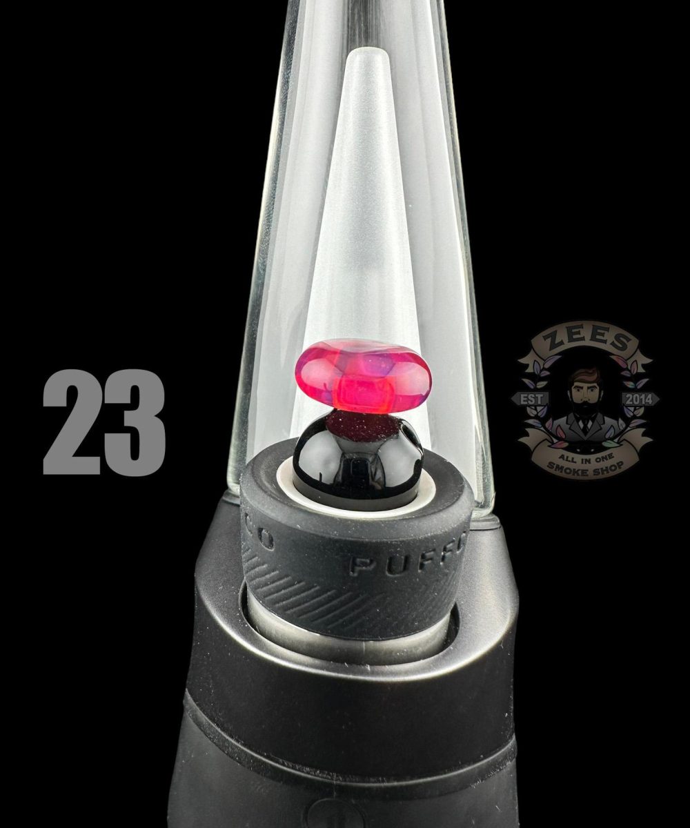 Alternative view of CHEVELLE GLASS: DUAL COLOR PUFFCO PEAK BUBBLE CAP (23-44)