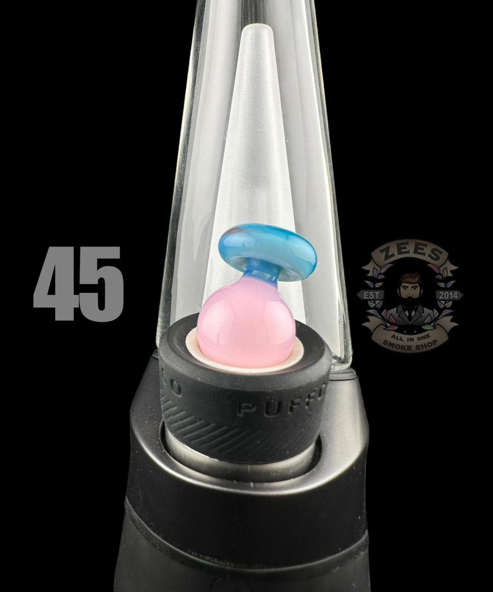 Alternative view of CHEVELLE GLASS: DUAL COLOR PUFFCO PEAK BUBBLE CAP (45-69)