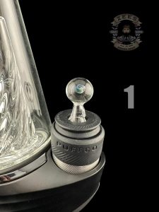 #1 CLEAR W/ BLACK OPAL