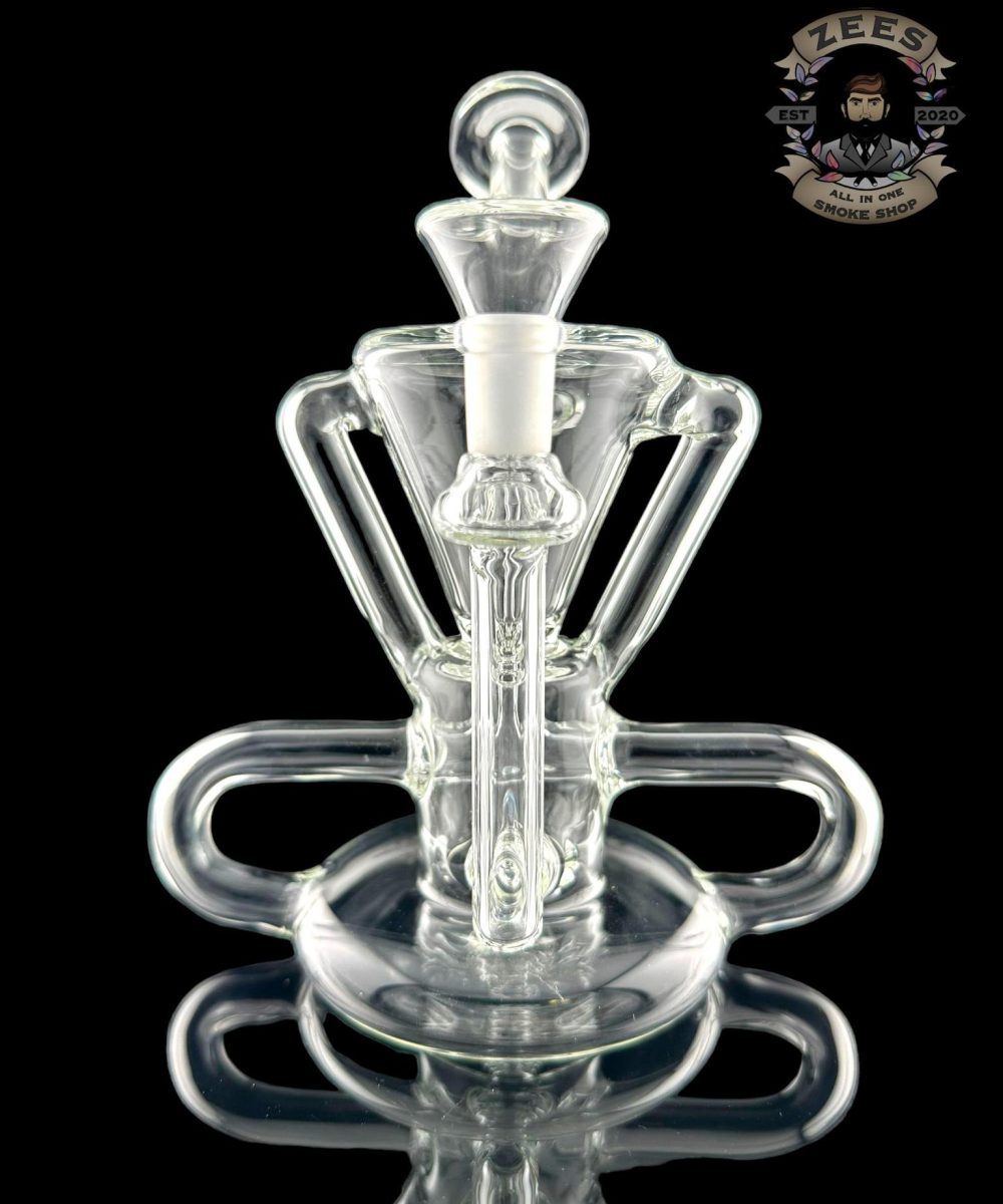 ROWDY GLASS: T-BONE 4:2 RECYCLER CLEAR #1