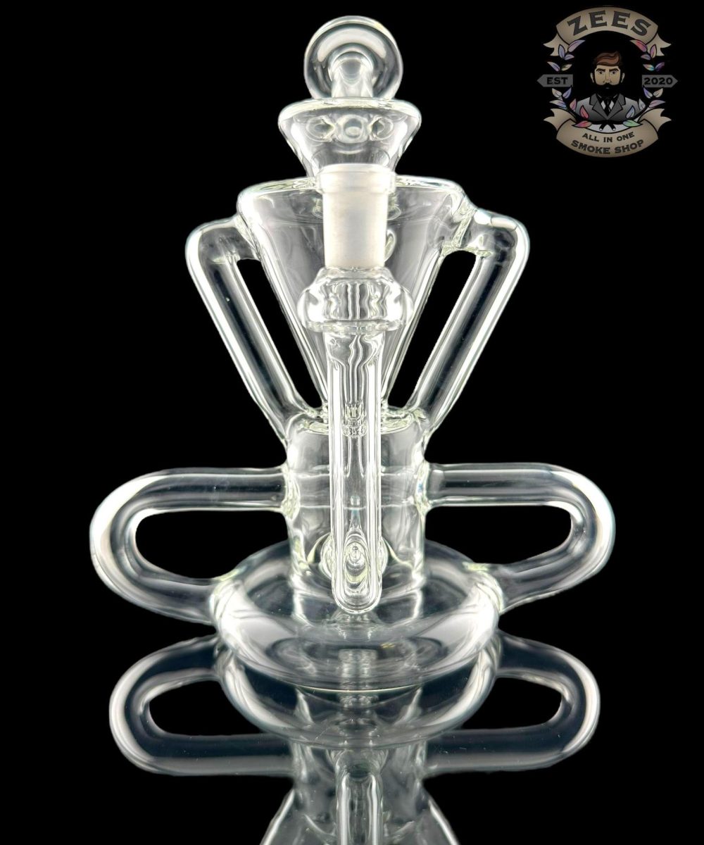 ROWDY GLASS: T-BONE 4:2 RECYCLER CLEAR #2