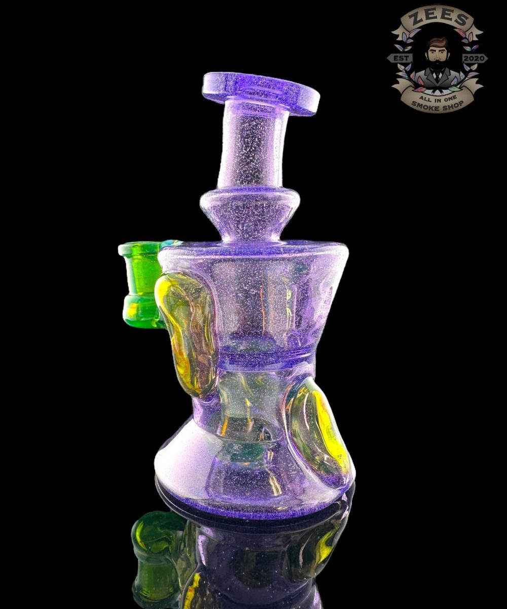 ROWDY GLASS: FULL COLOR GILLCYCLER PURPLE LOLLIPOP X SERUM X LAKE GREEN