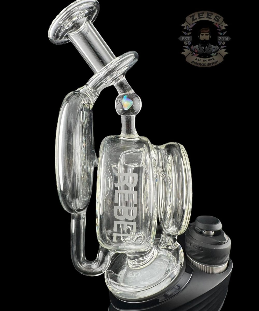 Alternative view of REBEL GLASS: CLEARV2 RECYCLER PUFFCO PEAK ATTACHMENT