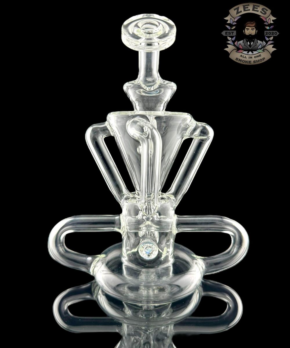 Alternative view of ROWDY GLASS: T-BONE 4:2 RECYCLER CLEAR #2