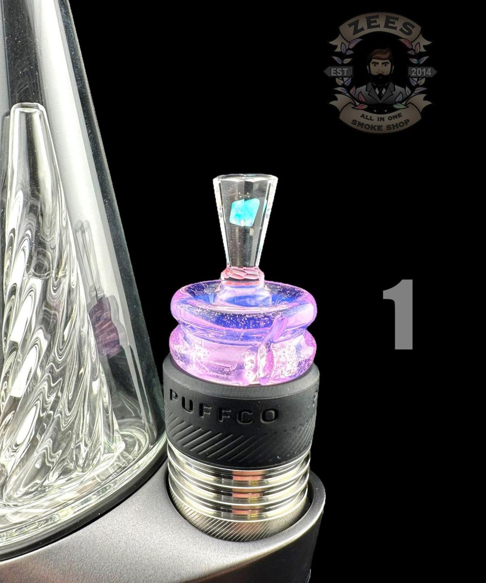Alternative view of ONE TRICK PONY: FACETED ENCASED OPAL ROCKULUS 3DXL PUFFCO PEAK PRO CARB CAP