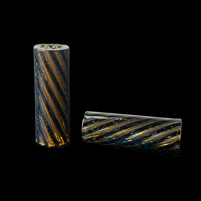 GORDO SCIENTIFIC: BLACK HOLE OPAL DICHRO PINSTRIPE RIP TIP