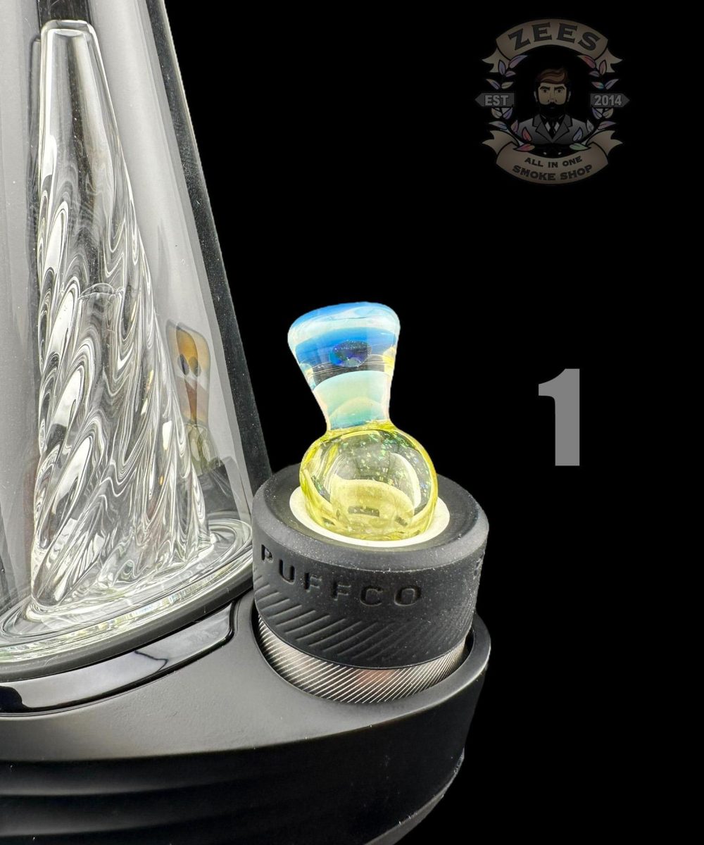 Alternative view of CHEVELLE GLASS: ENCASED OPAL PUFFCO PEAK BUBBLE CAP