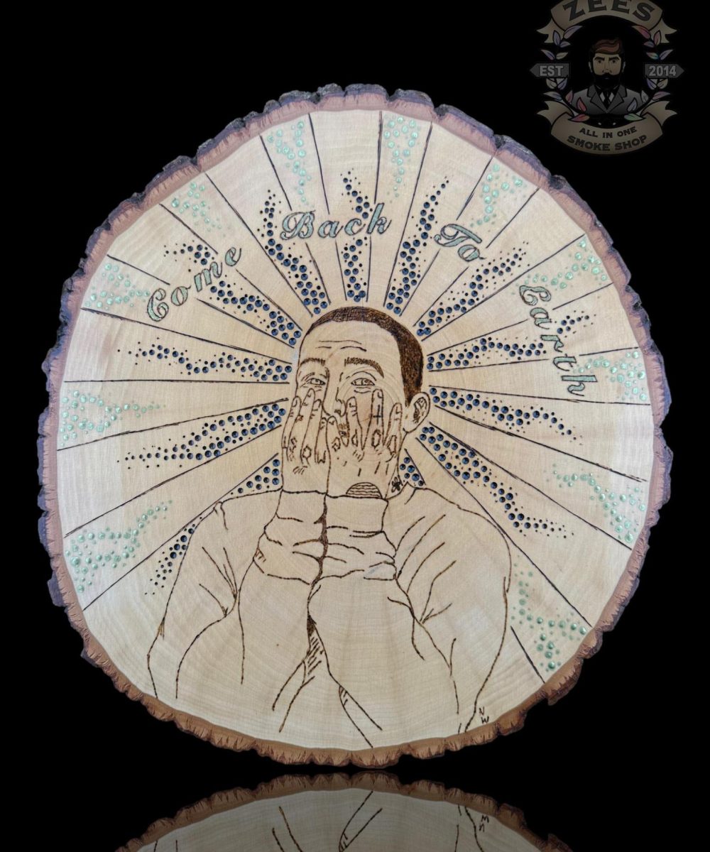N.E.W. WORKS: SWIMMING PYROGRAPHY WALL ART