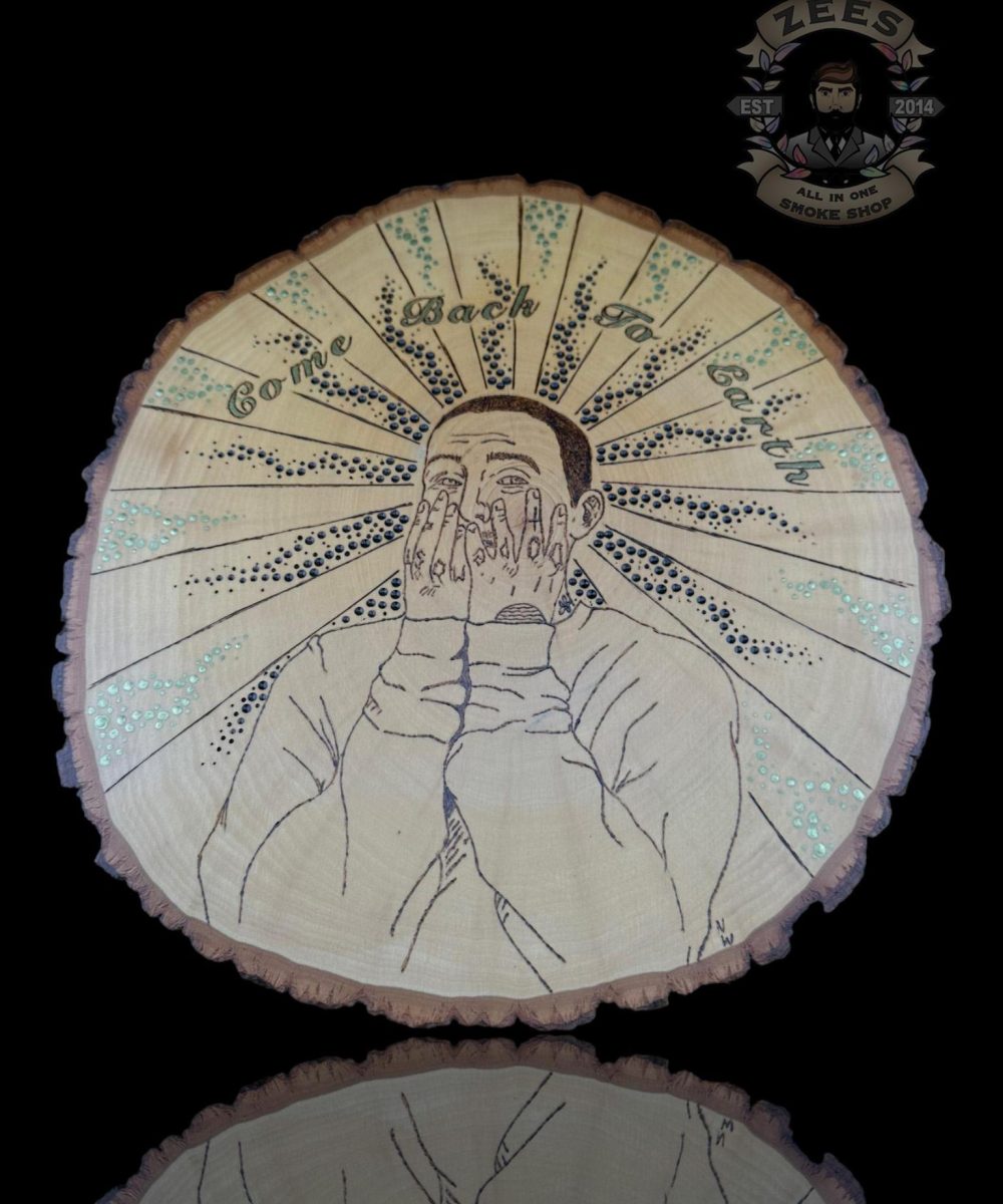 Alternative view of N.E.W. WORKS: SWIMMING PYROGRAPHY WALL ART