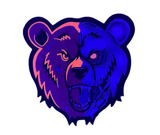 Alternative view of BEAR QUARTZ X MOOD MATS: THE TERPINATOR UV MOOD MAT