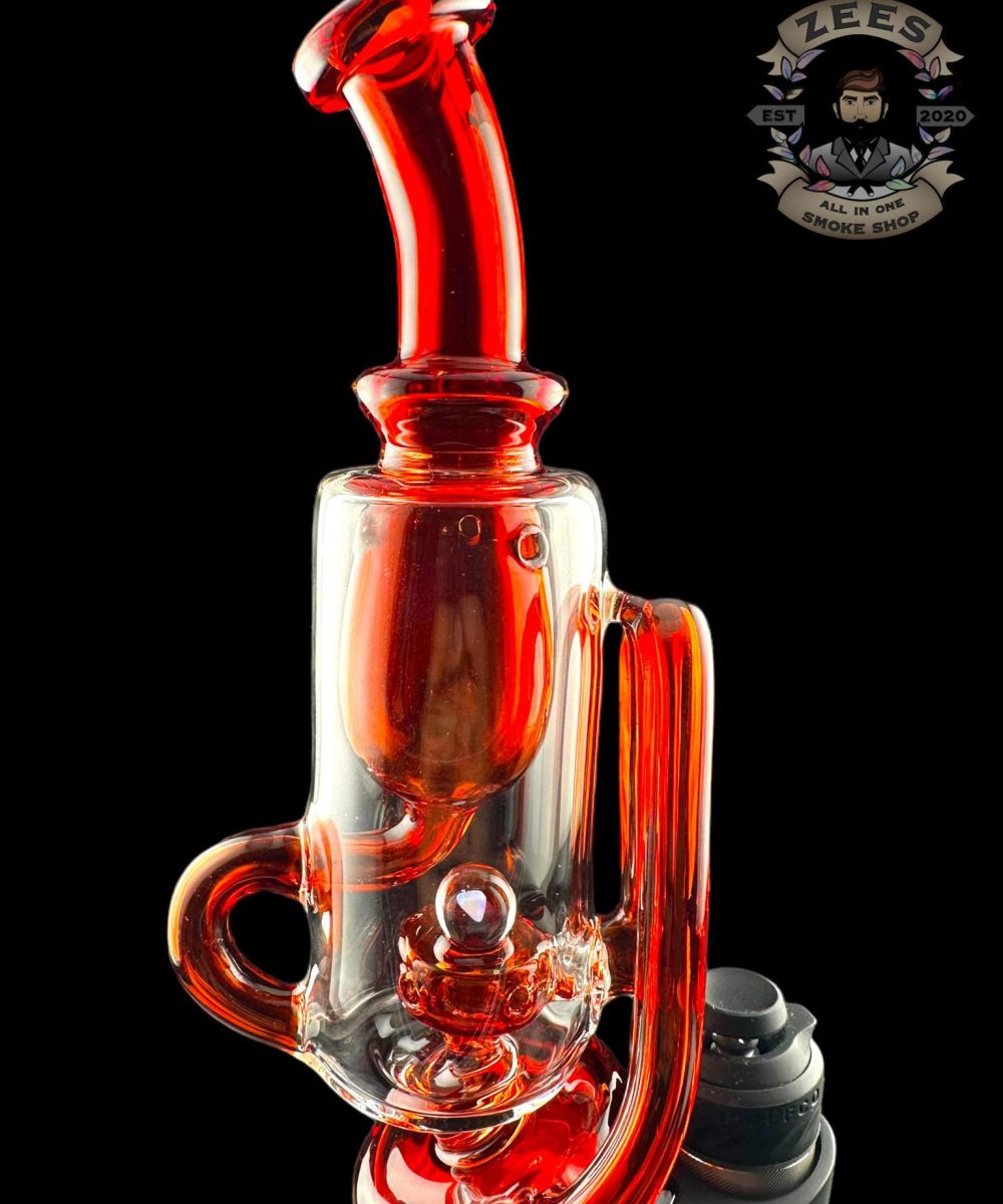 IRIDESCENT GLASS: ENCASED OPAL INCYCLER PUFFCO PEAK ATTACHMENT
