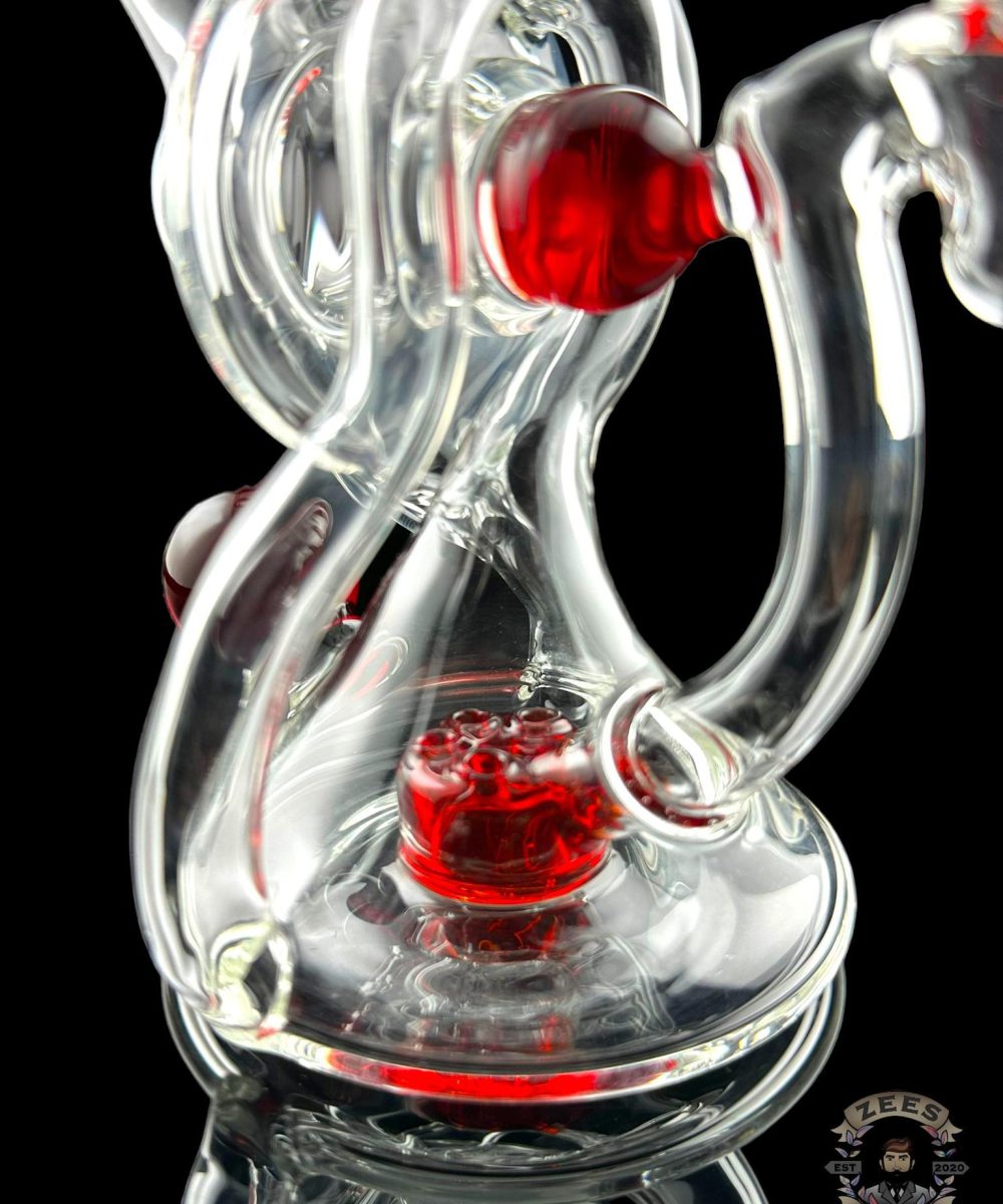 Alternative view of HUMADETHAT: COLOR ACCENTED INFINITY LOOP RECYCLER RED ELVIS