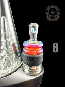 #8 AMBER PURPLE W/ FACETED OPAL