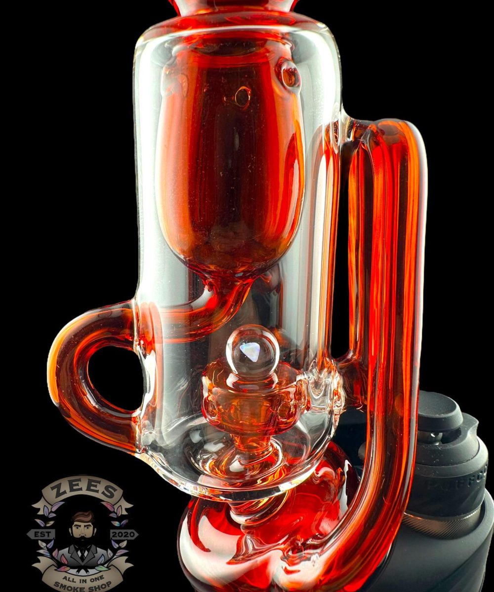 Alternative view of IRIDESCENT GLASS: ENCASED OPAL INCYCLER PUFFCO PEAK ATTACHMENT