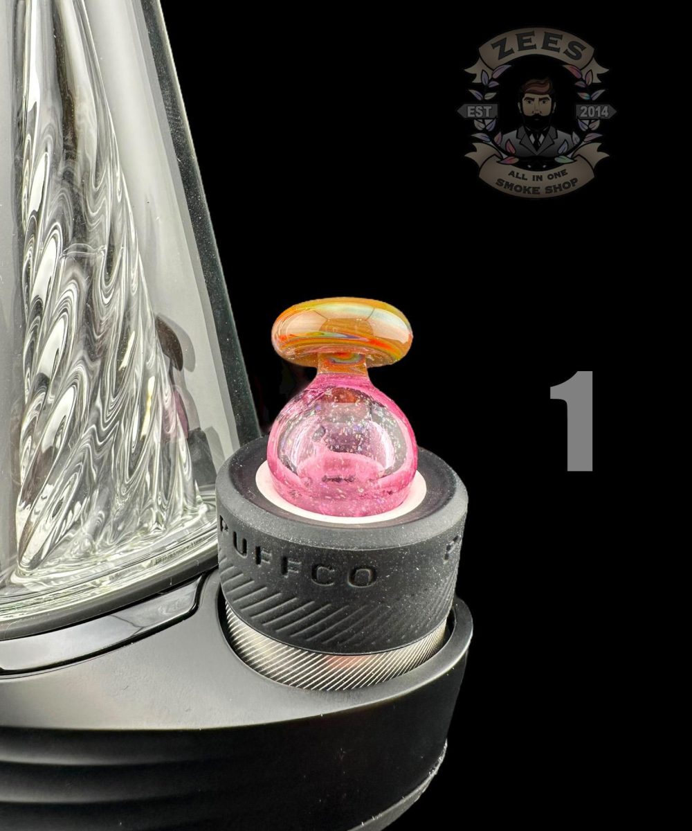 Alternative view of CHEVELLE GLASS: WIG WAG CRUSHED OPAL PUFFCO PEAK BUBBLE CAP