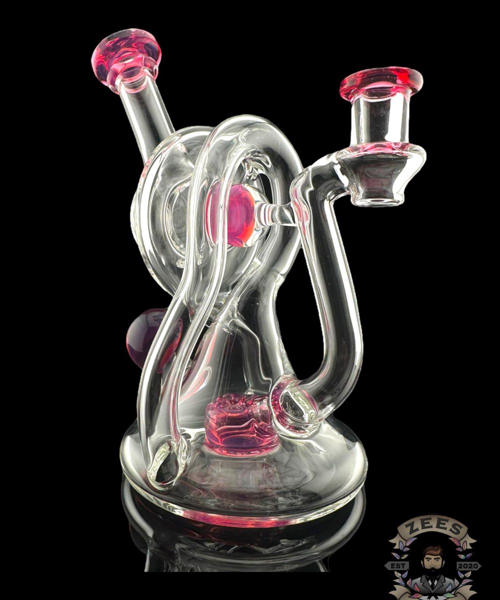 HUMADETHAT: COLOR ACCENTED INFINITY LOOP RECYCLER TELEMEGENTA