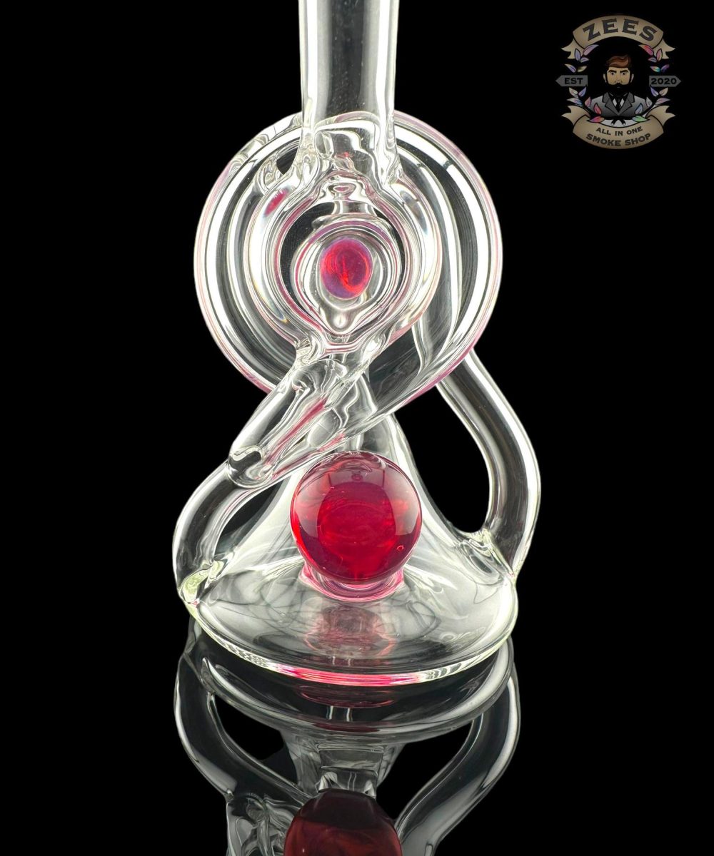 Alternative view of HUMADETHAT: COLOR ACCENTED INFINITY LOOP RECYCLER TELEMEGENTA
