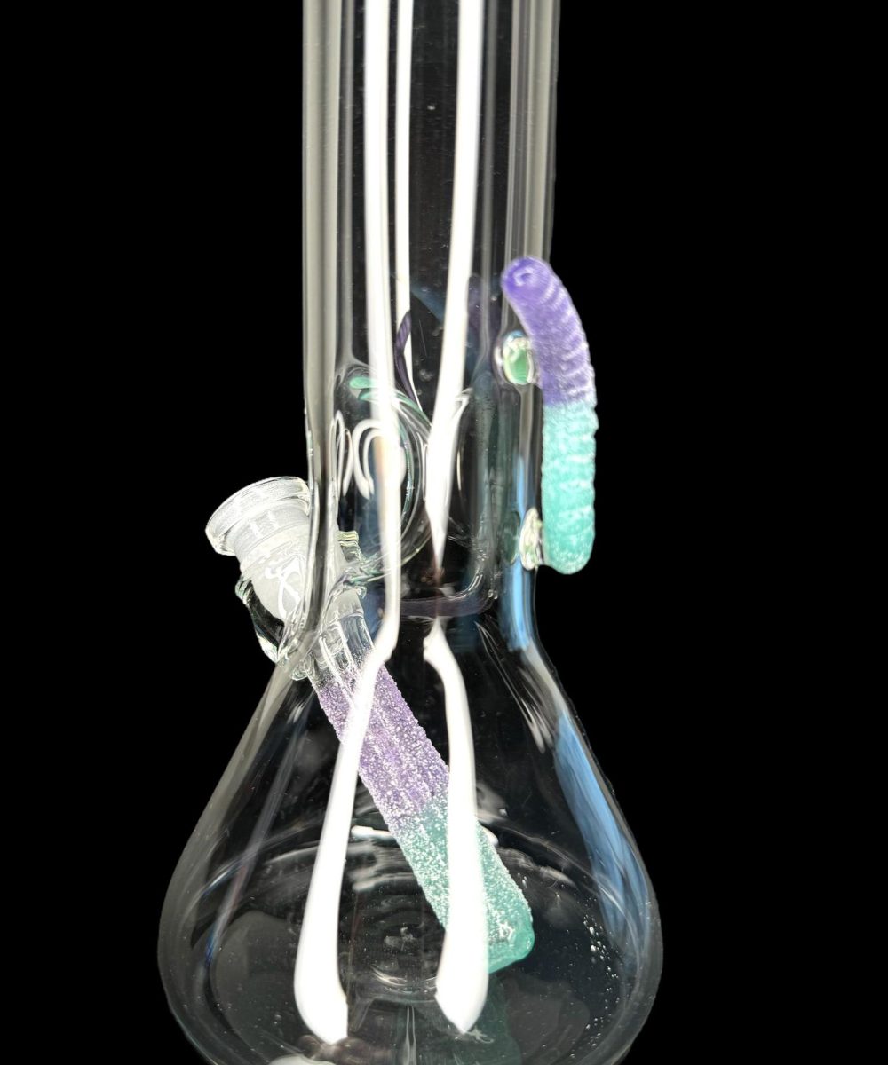 Alternative view of EMPERIAL GLASS: PURPLE LOLLIPOP/REALLY TEALLY WORM BEAKER