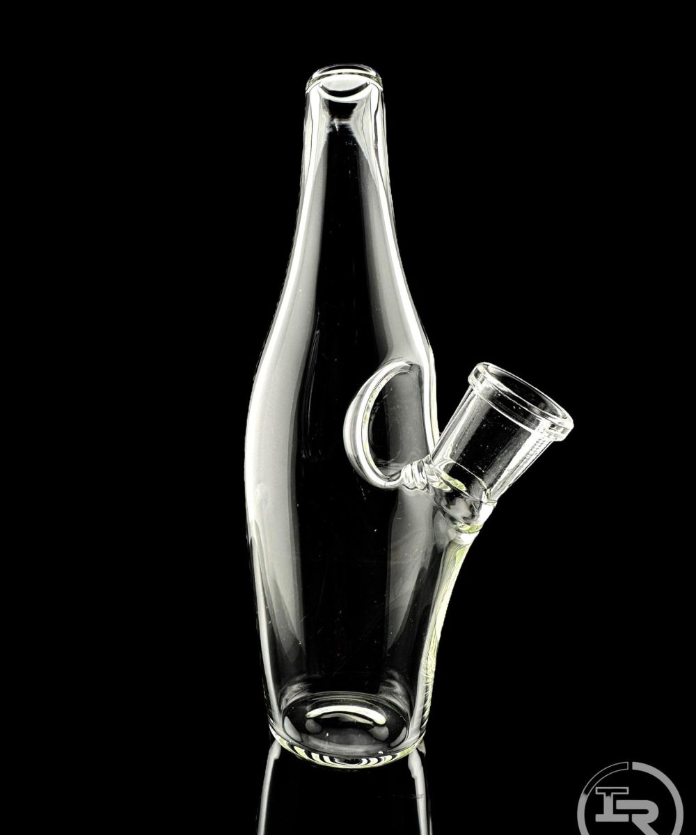 IRIDESCENT GLASS: CLEAR SAKE BOTTLE